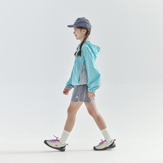 【代发】女童工装裙裤 cicochild夏季款中大童休闲运动时尚短裤灰色 商品图3