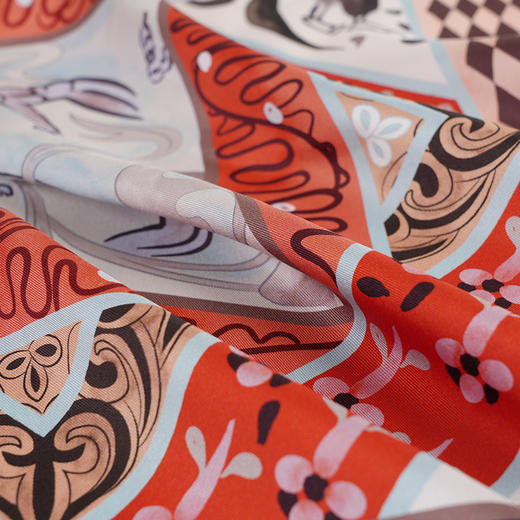 敦煌研究院【 双面印花方巾】 丝巾女桑蚕丝围巾披肩小众百搭2025新款 商品图2