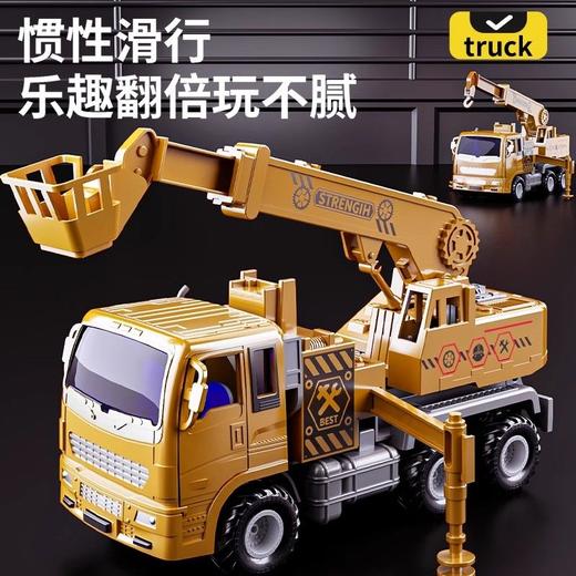 工程玩具车男孩儿童大号工程车挖掘机推土车抓夹机钻地机模型礼物 商品图3