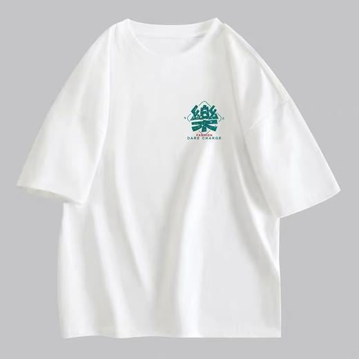 工厂直促价【100%棉】情侣（樂-侧标）柯式印花短袖T恤-喜出 商品图3