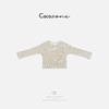 COCO ZONE 刘一一 【波嬉风】棉麻镂空宽松毛织衫CD1A0750 商品缩略图1