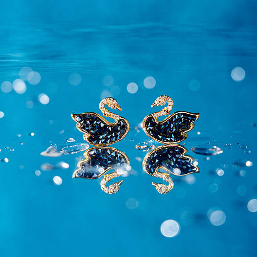 大英博物馆 天鹅贵族棋盘系列 蓝色项链 耳环 商品图2