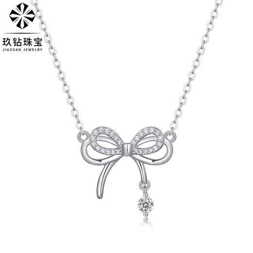 高级感项链 莫桑石吊坠锁骨 项链 商品图4