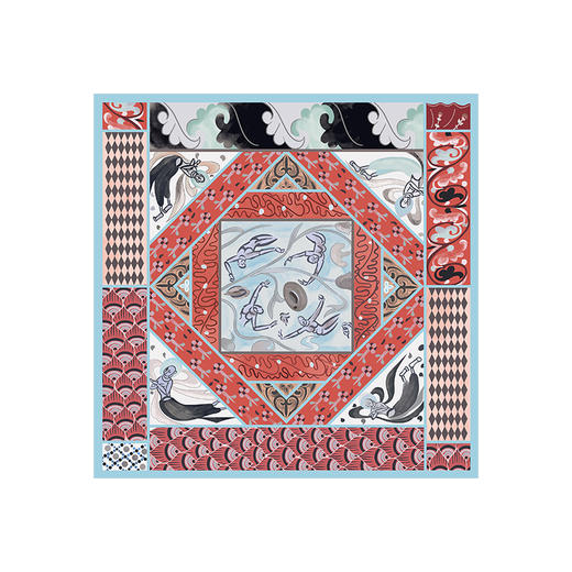 敦煌研究院【 双面印花方巾】 丝巾女桑蚕丝围巾披肩小众百搭2025新款 商品图5