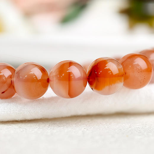 易祈吉祥天然冰飘南红手串大漆珠手链文玩属火系列饰品送礼礼物 商品图7