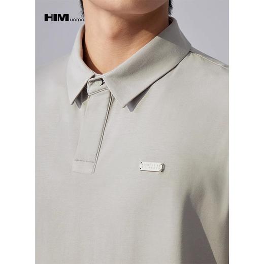 HIM漢崇 潮流时尚翻领T恤简约基础款纯色百搭商务POLO衫 2026夏季 商品图1