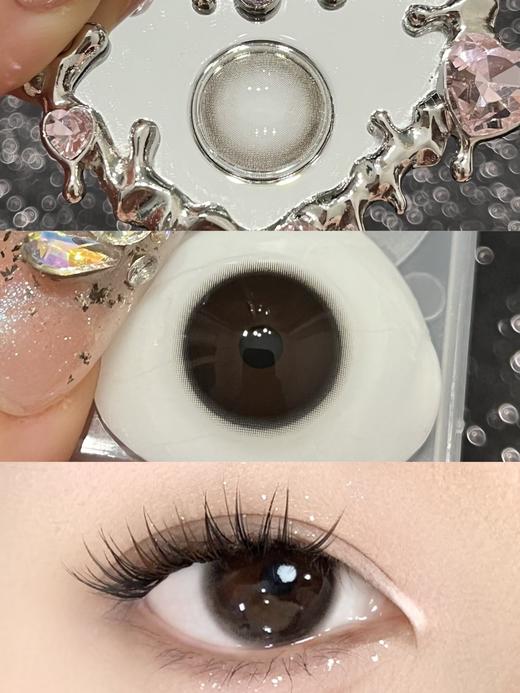 Kira fairy·半年抛  高分时刻 14.5  清纯的嘞！一戴一个清纯小白花~~ 日常通勤百搭必选色~ 韩国0-800度<一副两片> 商品图1