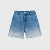 lost in echo2025春夏新款时尚宽松显瘦简约毛边渐变牛仔短裤女 商品缩略图3