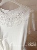生活闪闪发光 | 五彩斑斓的白tee 定织蕾丝花边 天然亚麻棉针织 米白色 商品缩略图1