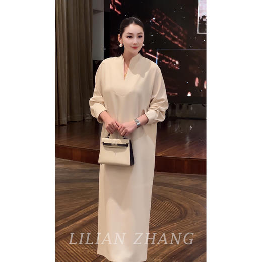 E-“定制”静奢风、都市摩登—— 娴雅 oversize连袖长连衣裙 2401240 商品图1