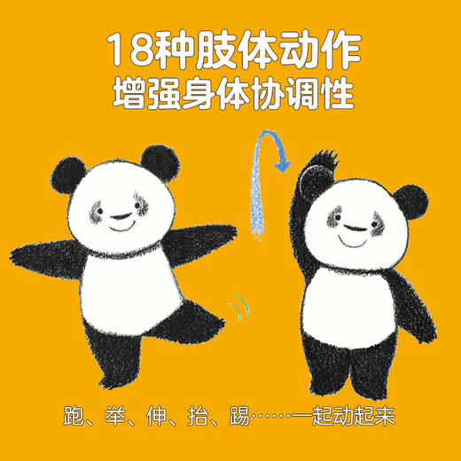 熊猫宝宝做体操全3册小鸡球球作者入山智新作0-2岁启蒙绘本图画书 商品图4