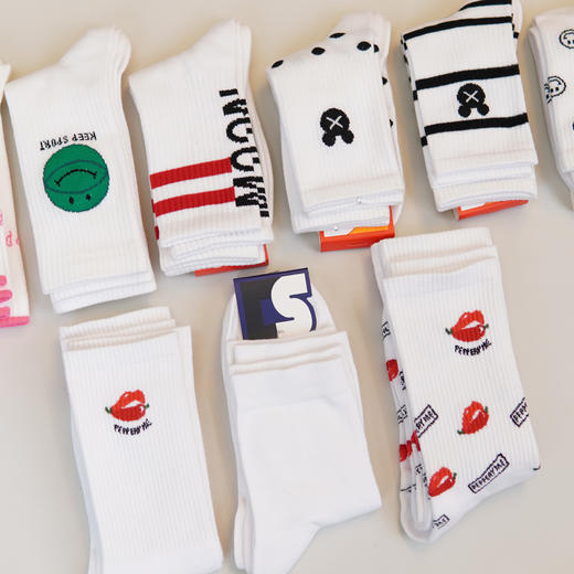 【男/女/童特价袜】【略有瑕疵，不影响穿着】短筒/中筒/长筒袜子网面袜子夏季四季棉袜【6双/10双】 商品图2