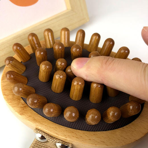 【气囊按摩器】气垫经络梳木质头部按摩梳全身拍打器气囊梳子头皮按摩 商品图2