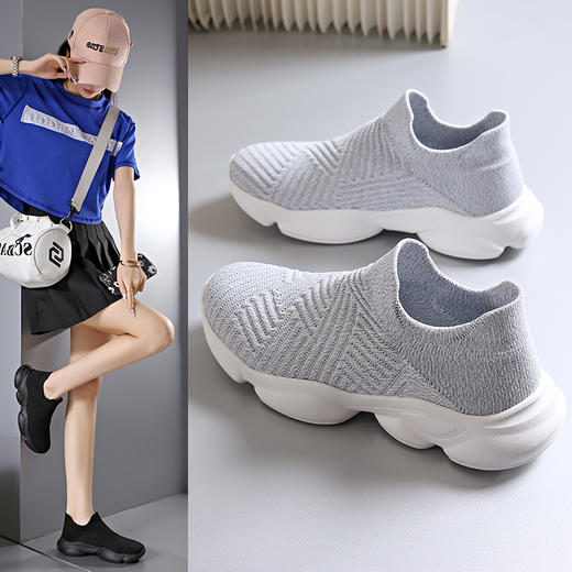 【性价比款】情侣款飞织一脚蹬鞋 | 一脚蹬设计、穿脱超方便、好看又好穿、鞋底柔软、不累脚 商品图9