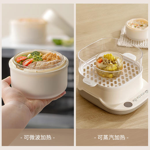 摩登主妇玻璃保温饭盒上班族2025新款便当盒餐盒小学生专用保温盒 商品图2