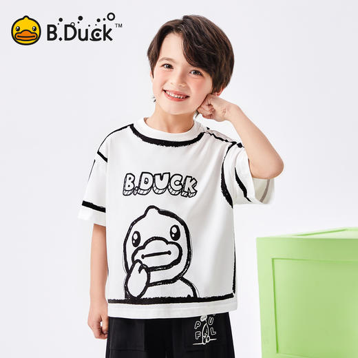 【冰感】B.Duck小黄鸭童装夏季男童短袖T恤105-150 BF2501055 商品图1
