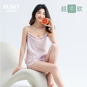 美季美优女士丝质吊带套装