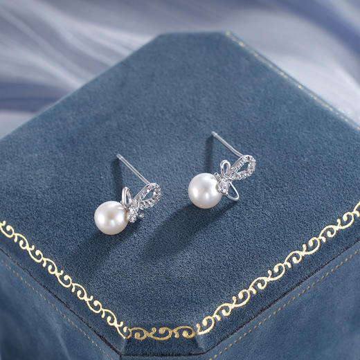 子佩集S925银珍珠耳钉【Y-9681】纯银2503 商品图2