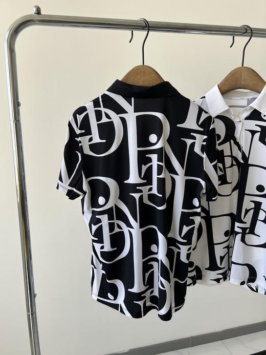 25新款，Ping速干冰感T，韩国🇰🇷客供牛奶丝面料，冰冰凉凉的，舒服透气，弹力超好👍，黑白拼色色印花，高级显瘦！ 商品图5