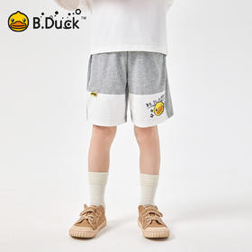 【冰感】B.Duck小黄鸭童装夏季男童针织五分裤105-150 BF2552015