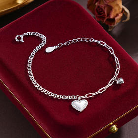 子佩集S925银【心跳信号】手链【BD0080137】纯银爱心2503