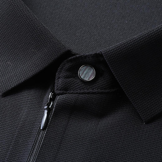 【DLS】大依优型大码拉链款短袖Polo衫翻领加肥加大男士大号弹力透气舒适夏季弹力半袖 商品图1