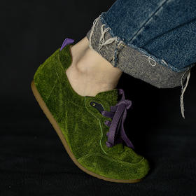 磨砂牛皮！复古系带软底软面德训鞋女款！2025新款时尚休闲鞋女鞋！