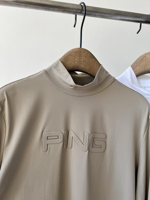 韩国🇰🇷高er夫PING🏠男款速干衣，半高领设计，胸前立体LOGO，超显档次！后背也有logo点缀，高级感十足，客供面料，四面弹力，质感细腻丝滑，轻盈垂顺，裸感十足，超舒适，透气性超好 商品图5