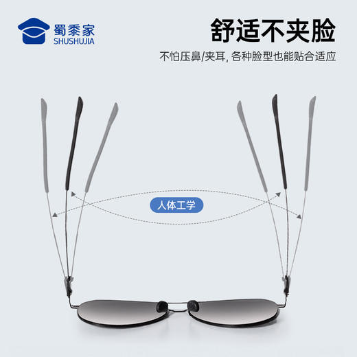 【轻量超弹偏光墨镜】男女防护太阳墨镜户外车用护眼镜 商品图1