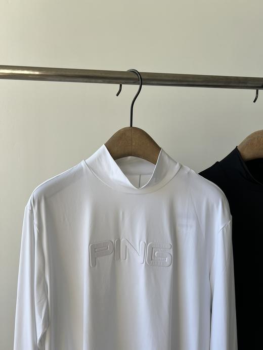 韩国🇰🇷高er夫PING男款速干衣，半高领设计，胸前立体LOGO，超显档次！后背也有logo点缀，高级感十足，客供面料，四面弹力，裸感十足，超舒适，透气性超好，吸湿排汗，跑步、健身，户外运动首选 商品图1