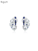 【天猫同款】悦甄 18k金蓝宝真多麻珍珠耳夹 星绮 商品缩略图0