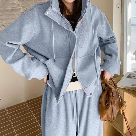 裁缝学苑AQ452连帽卫衣套装纸样女装运动上衣阔腿裤两件套打板样板 商品图6