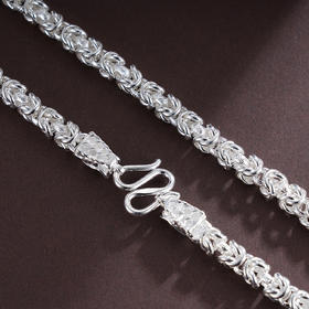 子佩集S999银【圣龙之神】项链【YH08100034】龙头项链男士纯银2503