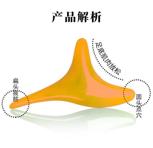 三角雀按摩器刮痧足疗经络足底点穴位工具脚底按摩颈椎足部 商品图1