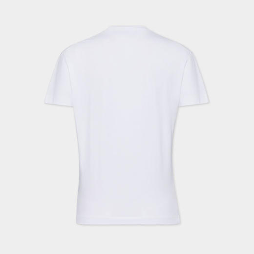 DSQUARED2 女士涂鸦徽标印花棉质圆领短袖T恤 白色 S72GD0571 D20020 100 商品图1