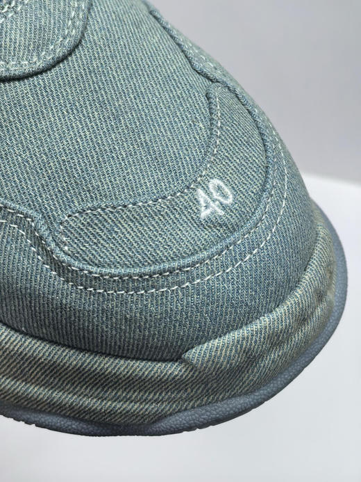 夏季特惠💰620 Triple S 巴黎世家复古老爹鞋 牛仔布 全套原纸板楦头开发 原汁原味的灵魂版型 商品图3