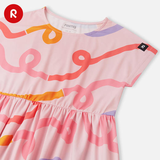 芬兰Reima2025春夏新款男女儿童中童防晒儿童针织短袖连衣裙 商品图1