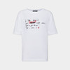 DSQUARED2 女士涂鸦徽标棉质圆领短袖T恤 白色 S72GD0572 D20020 100 商品缩略图0