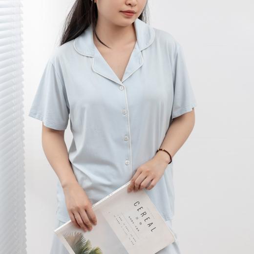 壳木蚕丝家居服|桑蚕丝+精梳棉混纺，透气柔顺，自然有垂感 商品图3