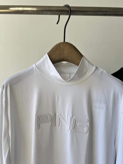 韩国🇰🇷高er夫PING男款速干衣，半高领设计，胸前立体LOGO，超显档次！后背也有logo点缀，高级感十足，客供面料，四面弹力，裸感十足，超舒适，透气性超好，吸湿排汗，跑步、健身，户外运动首选 商品图3