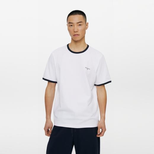 oneup撞色边宽松短袖T恤 商品图1