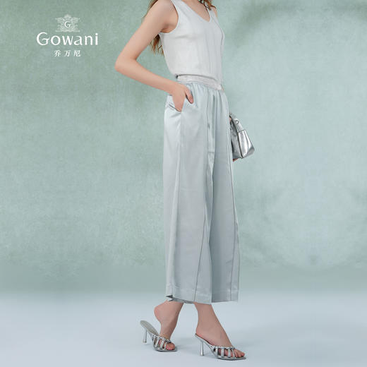 乔万尼裤子女新款显瘦夏季薄款宽松阔腿裤垂感十足EI2F757 商品图3