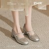 ZHR则则法式优雅闪钻链条玛丽珍鞋女鞋2025新款时髦柔软粗跟单鞋 商品缩略图8