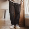 工装优选美式复古灯芯绒风琴褶休闲裤宽松廓形纯棉直筒裤子男秋冬 商品缩略图0