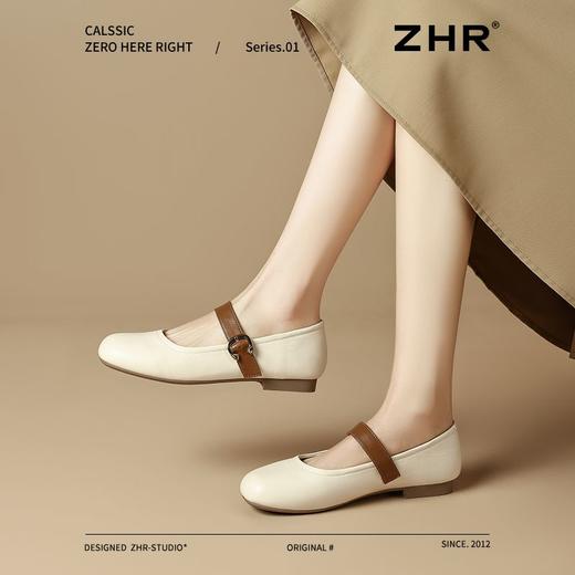ZHR轻便玛丽珍鞋2025女鞋浅口新款软底法式单鞋百搭一字扣法式 商品图6