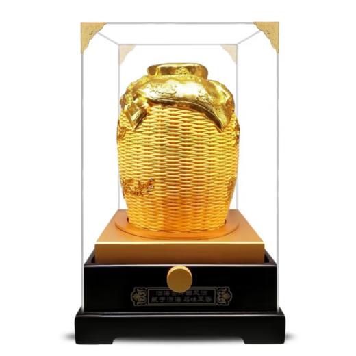 【高端礼赠】西凤酒海窖龄 金酒海珍藏版 52度 凤香白酒 1.5L *1坛（含底座外罩） 商品图1