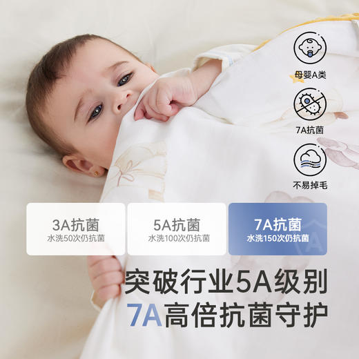 英氏【抑菌抗静电】婴童被子7A抑菌竹棉空凋被豆豆被新生儿盖被大尺寸被子 商品图5