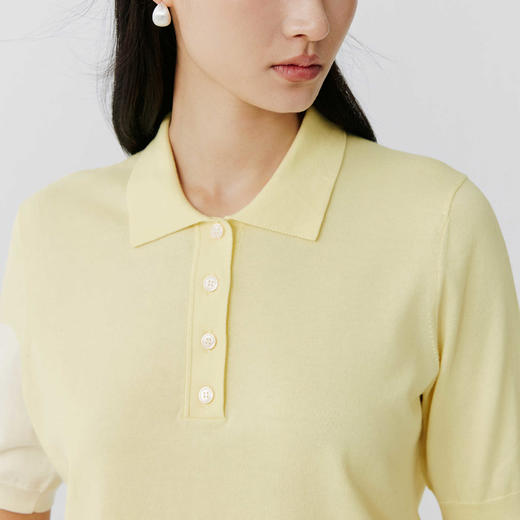 东黎 • 岛屿假日—微风渡海 海岛棉女士T恤领半袖 5162 商品图6