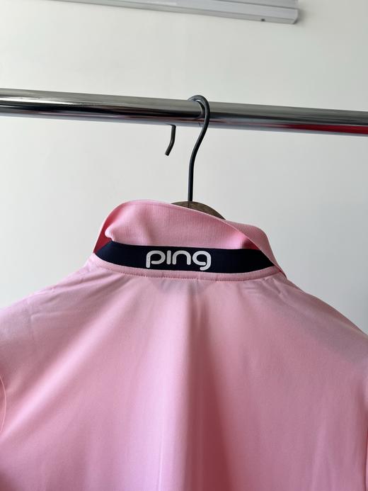 福利款💕💖，福利福利💕PING家原单T，韩国🇰🇷客供面料，棉混纺材质，面料有弹力，舒服有弹力，胸前印花LOGO，领口位置印花撞色，更是增加亮点，双层领子，撞色拼接，印花LOG O，数量不多！ 商品图6