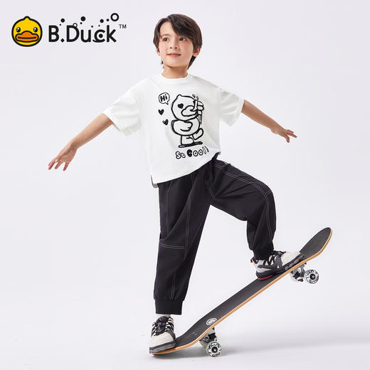 【冰感】B.Duck小黄鸭童装夏季男童短袖T恤105-150 BF2501015 商品图2